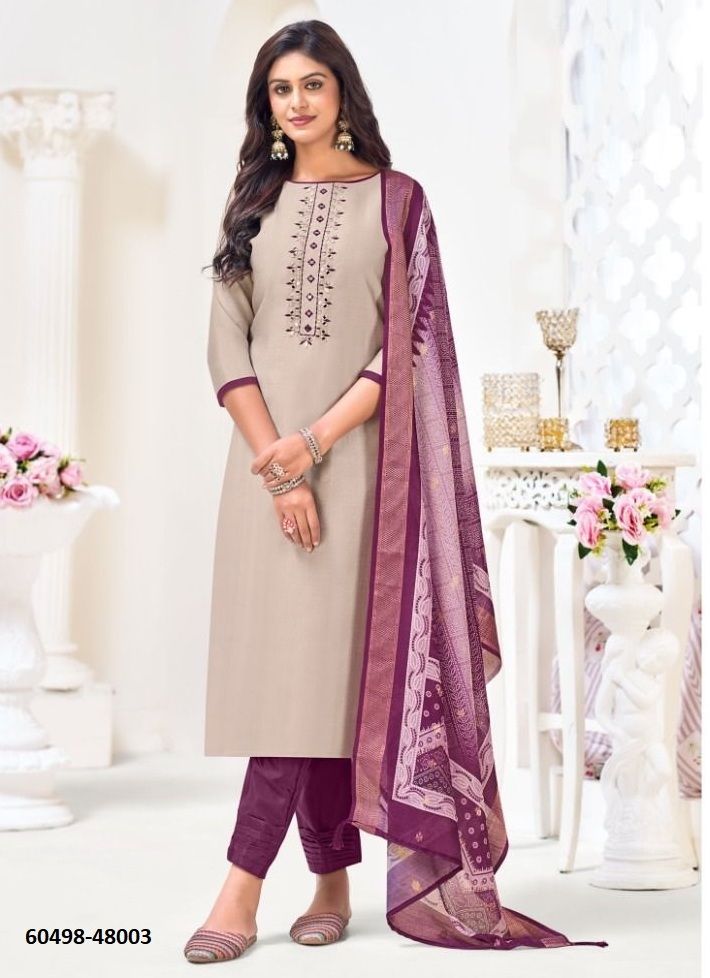 ALAVIRA - Catalog # 60498 (Set of 12 Readymade Salwar Suits) MADE IN INDIA BY JAGRAASA