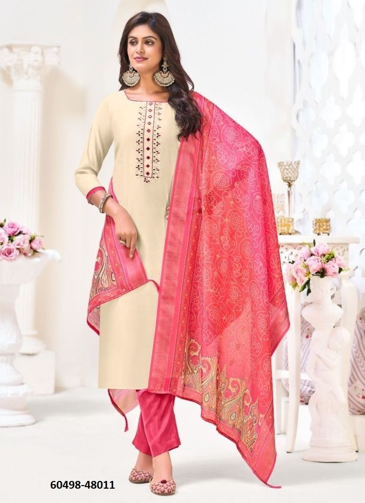 ALAVIRA - Catalog # 60498 (Set of 12 Readymade Salwar Suits) MADE IN INDIA BY JAGRAASA