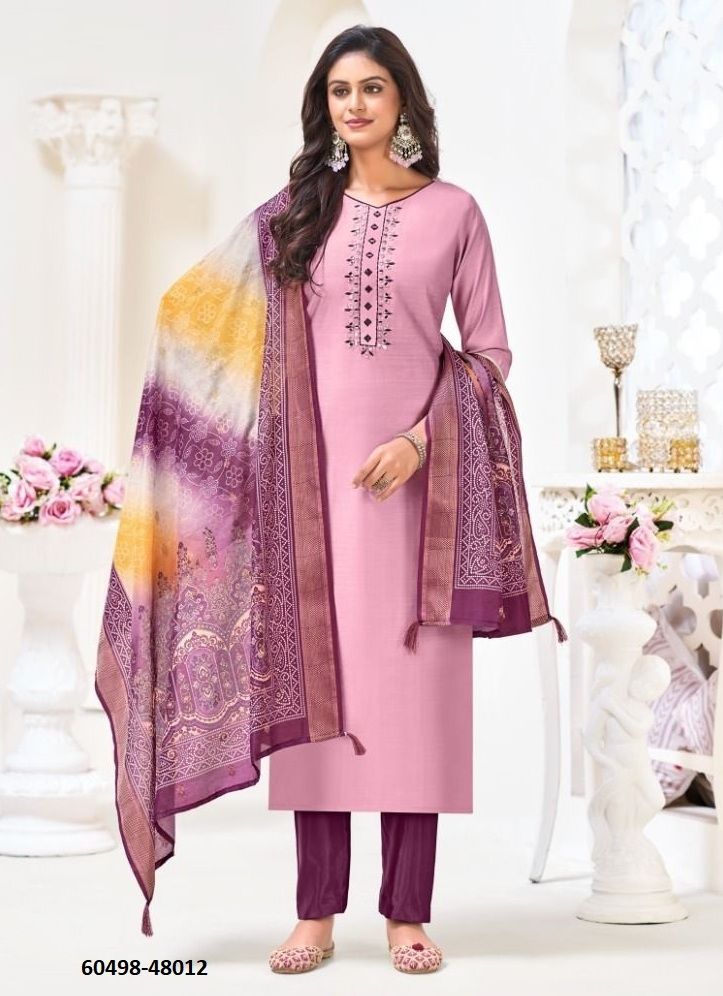 ALAVIRA - Catalog # 60498 (Set of 12 Readymade Salwar Suits) MADE IN INDIA BY JAGRAASA