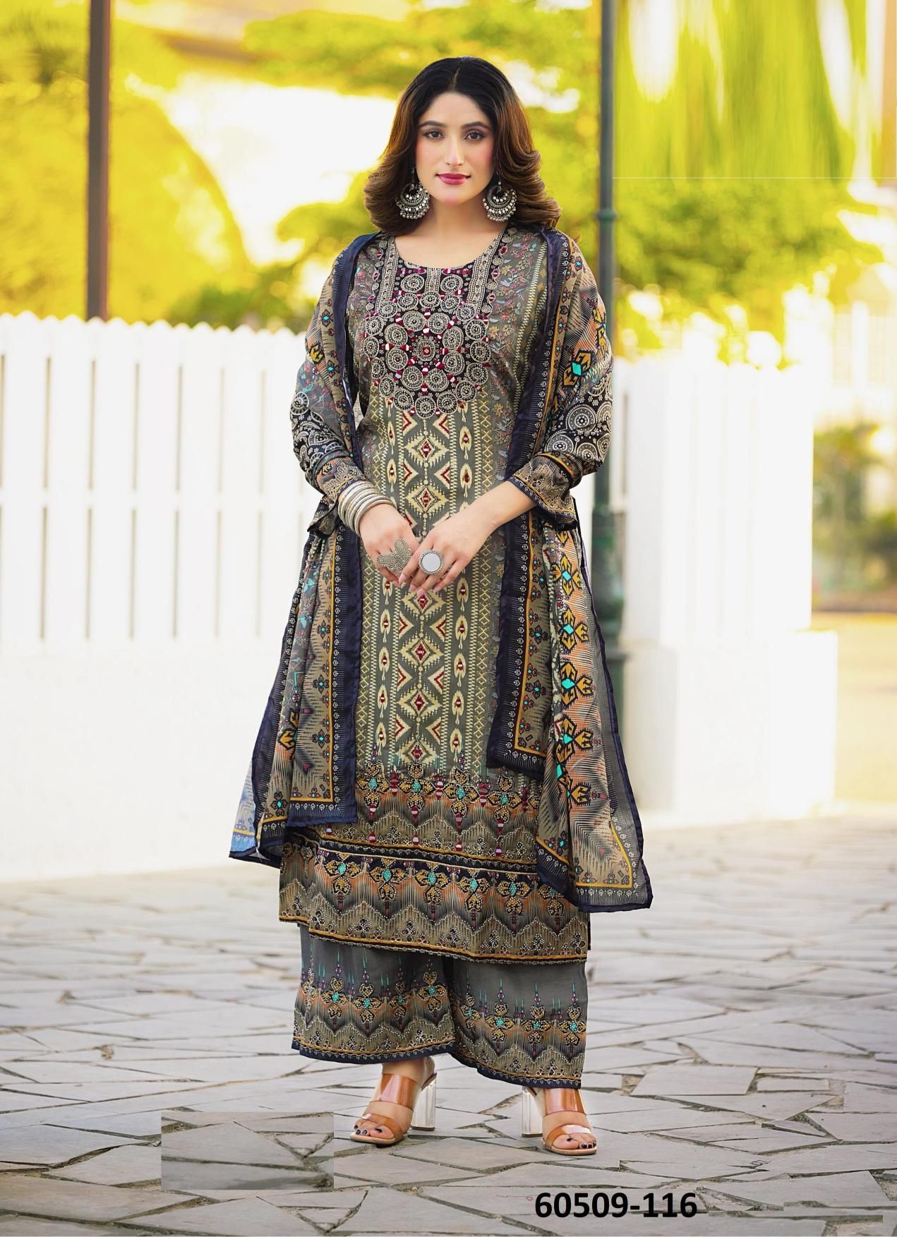 THREAD THRILL 113-116 - Catalog # 60509 (Set of 4 Readymade Salwar Suits) MADE IN INDIA BY JAGRAASA