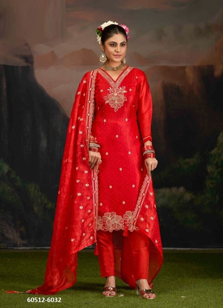 FARZANA - Catalog # 60512 (Set of 4 Semi-Stitched / Un-Stitched Suits) MADE IN INDIA BY KALARANG FARZANA - Catalog # 60512 (Set of 4 Semi-Stitched / Un-Stitched Suits) MADE IN INDIA BY KALARANG