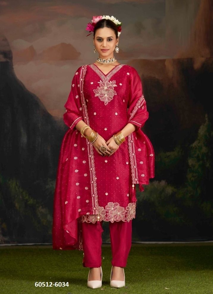 FARZANA - Catalog # 60512 (Set of 4 Semi-Stitched / Un-Stitched Suits) MADE IN INDIA BY KALARANG FARZANA - Catalog # 60512 (Set of 4 Semi-Stitched / Un-Stitched Suits) MADE IN INDIA BY KALARANG