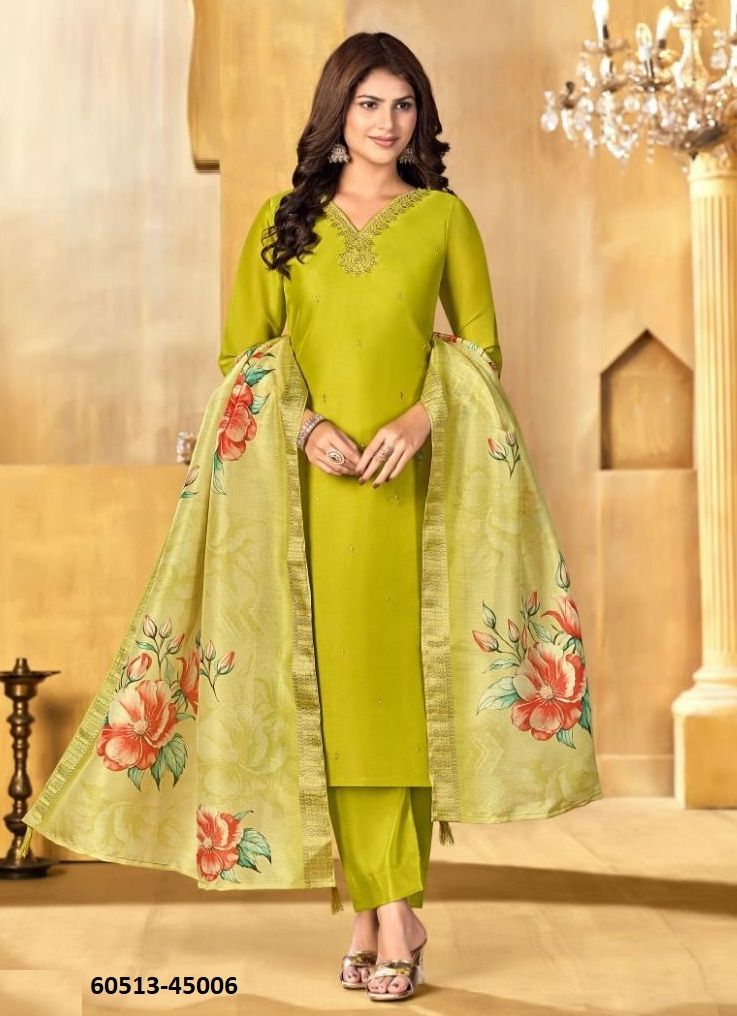 ALFAAZ 3 - Catalog # 60513 (Set of 12 Readymade Salwar Suits) MADE IN INDIA BY JAGRAASA