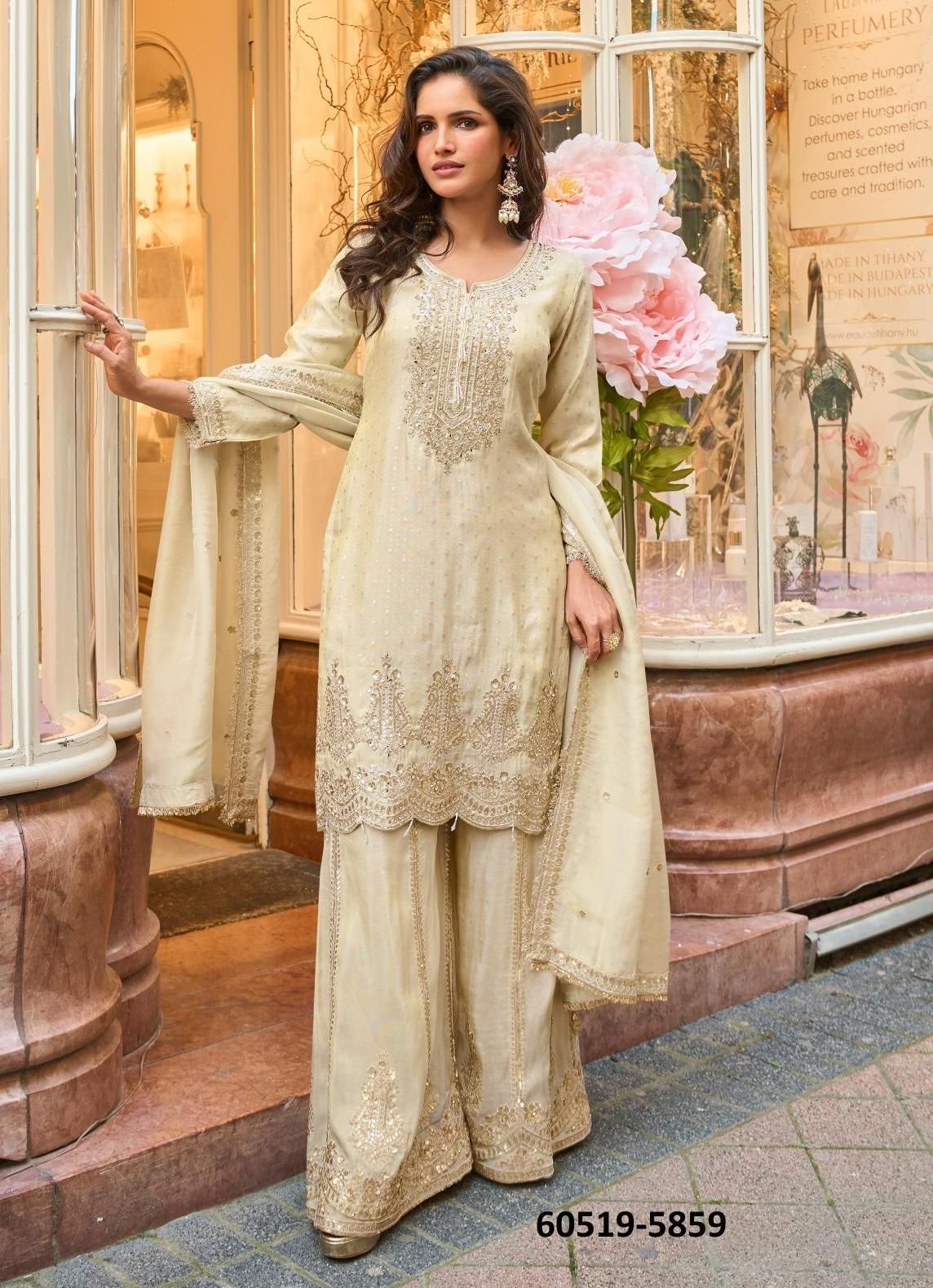 AMRIT - Catalog # 60519 (Set of 4 Readymade Salwar Suits) MADE IN INDIA BY SAYURI DESIGNER