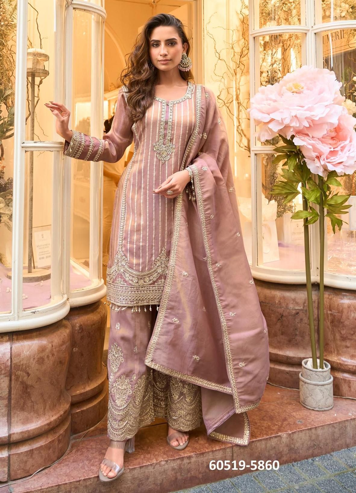 AMRIT - Catalog # 60519 (Set of 4 Readymade Salwar Suits) MADE IN INDIA BY SAYURI DESIGNER