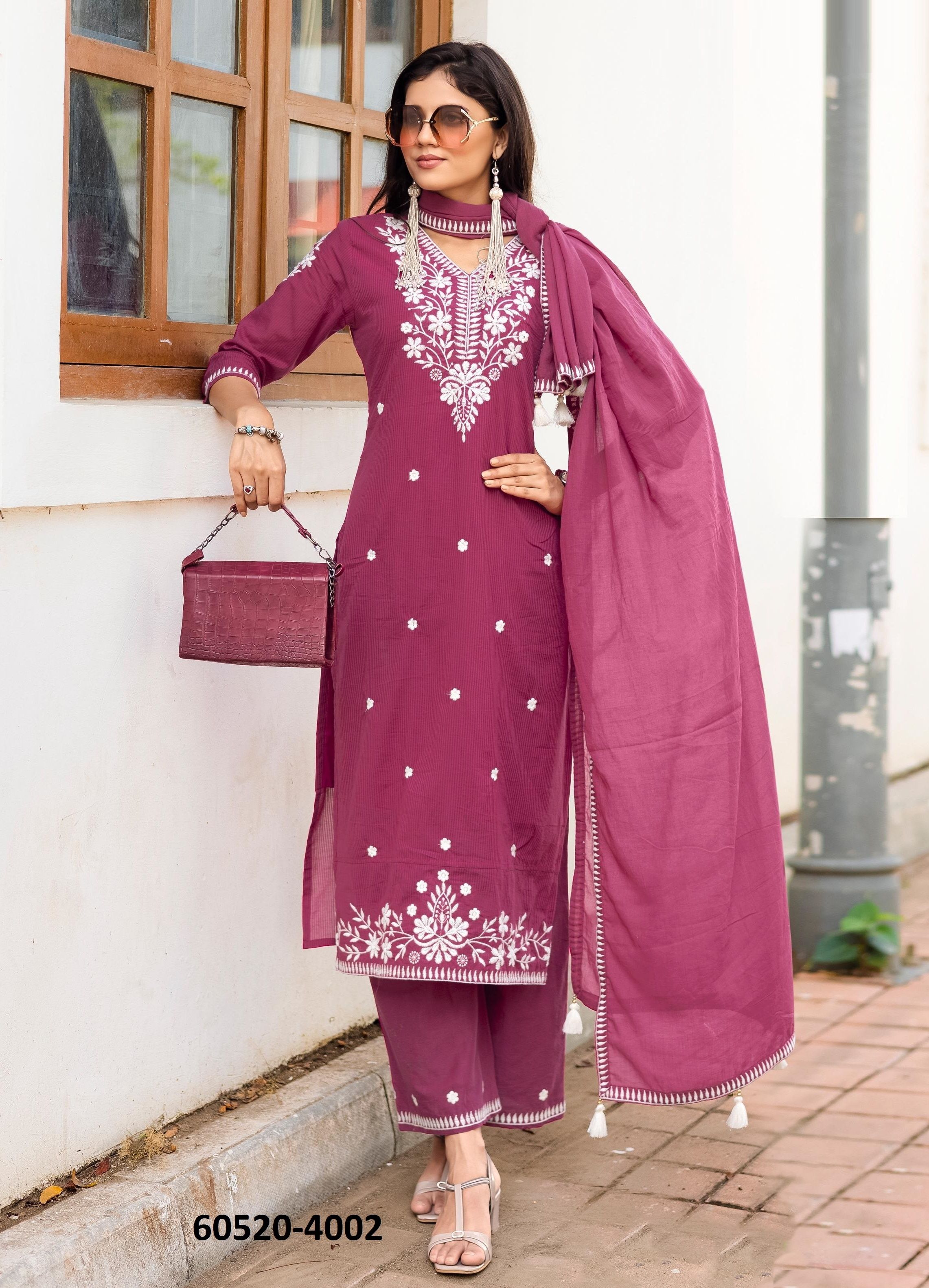 AARYA - Catalog # 60520 (Set of 6 Readymade Salwar Suits) MADE IN INDIA BY KADLEE FASHION