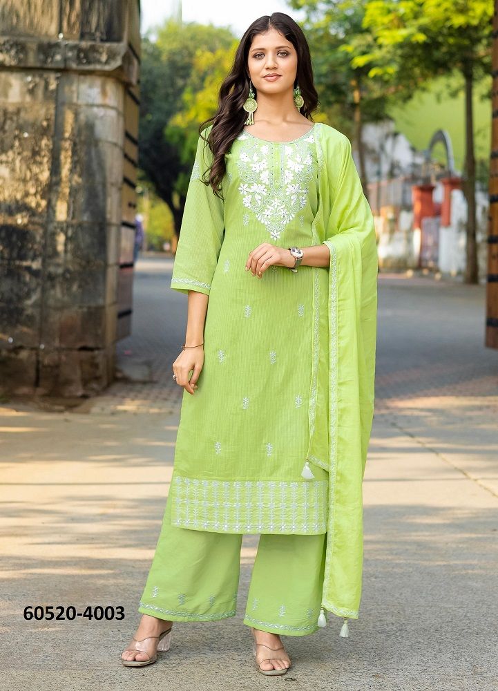 AARYA - Catalog # 60520 (Set of 6 Readymade Salwar Suits) MADE IN INDIA BY KADLEE FASHION