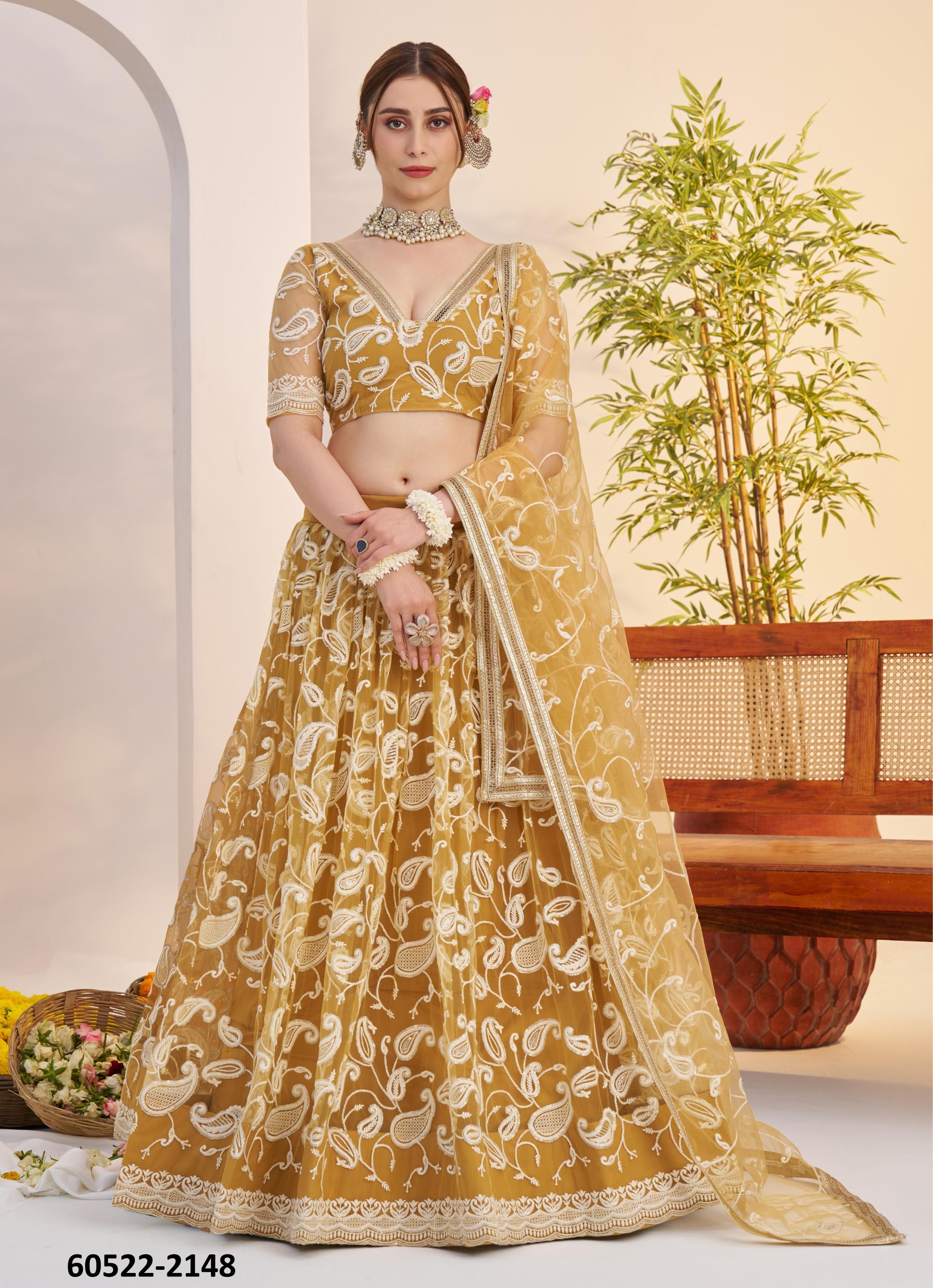 KELAYA 10 - Catalog # 60522 (Set of 5 Semi-Stitched Lehengas) MADE IN INDIA BY NARAYANI FASHION HOUSE