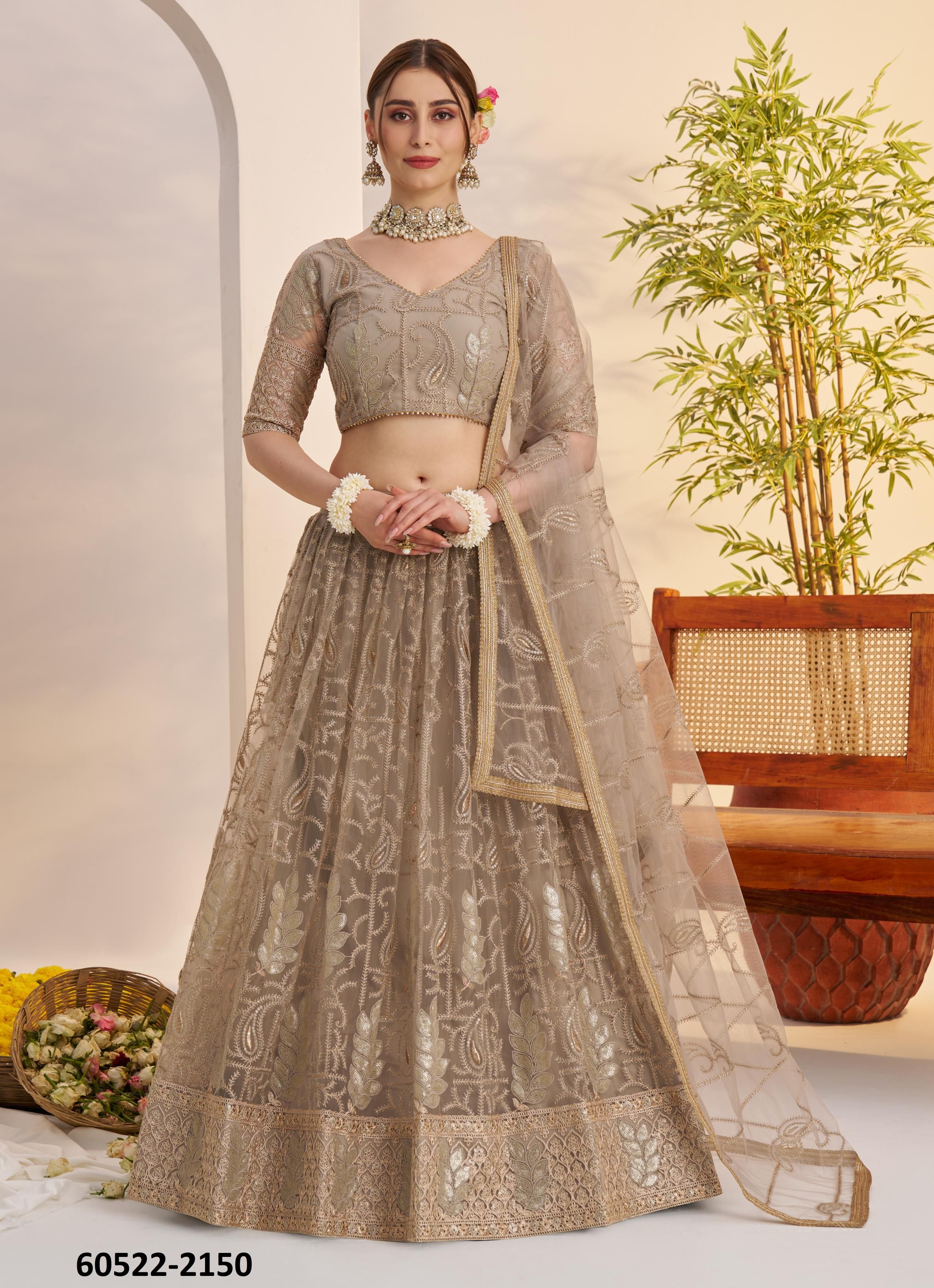 KELAYA 10 - Catalog # 60522 (Set of 5 Semi-Stitched Lehengas) MADE IN INDIA BY NARAYANI FASHION HOUSE