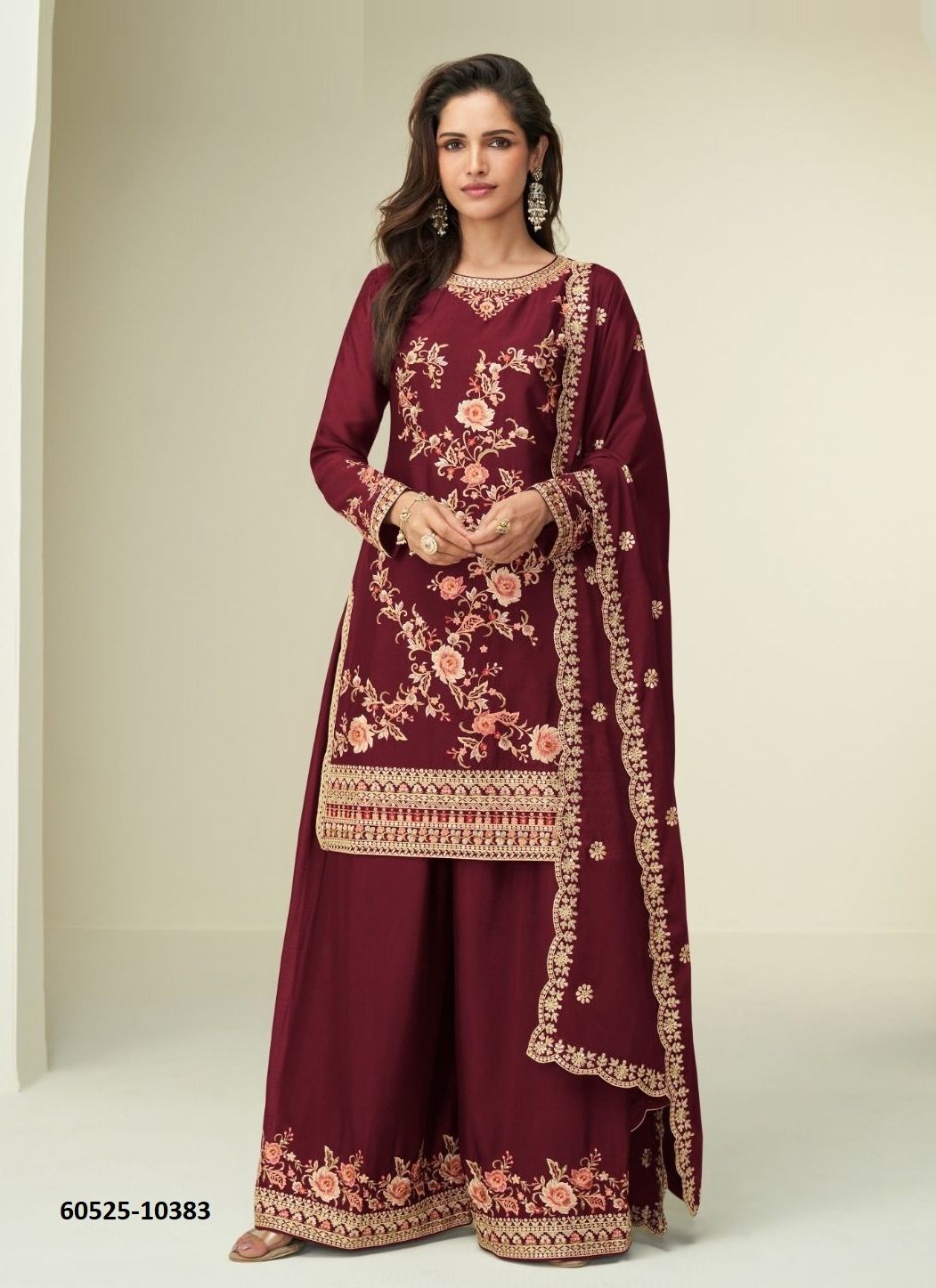 GAURI - Catalog # 60525 (Set of 4 Readymade Salwar Suits) MADE IN INDIA BY AASHIRWAD
