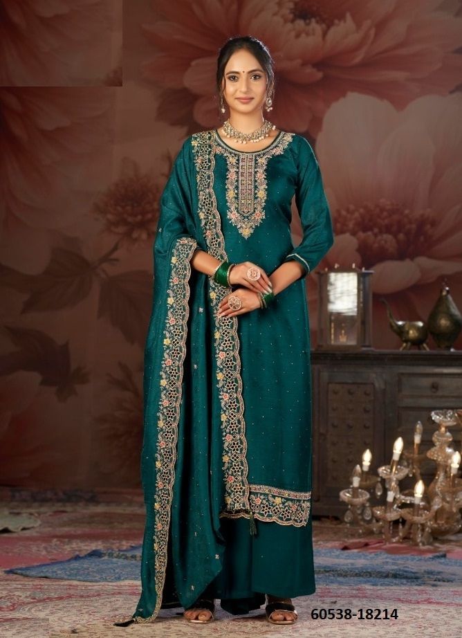 ELEONAI - Catalog # 60538 (Set of 6 Semi-Stitched / Un-Stitched Suits) MADE IN INDIA BY AAA BY KALARANG