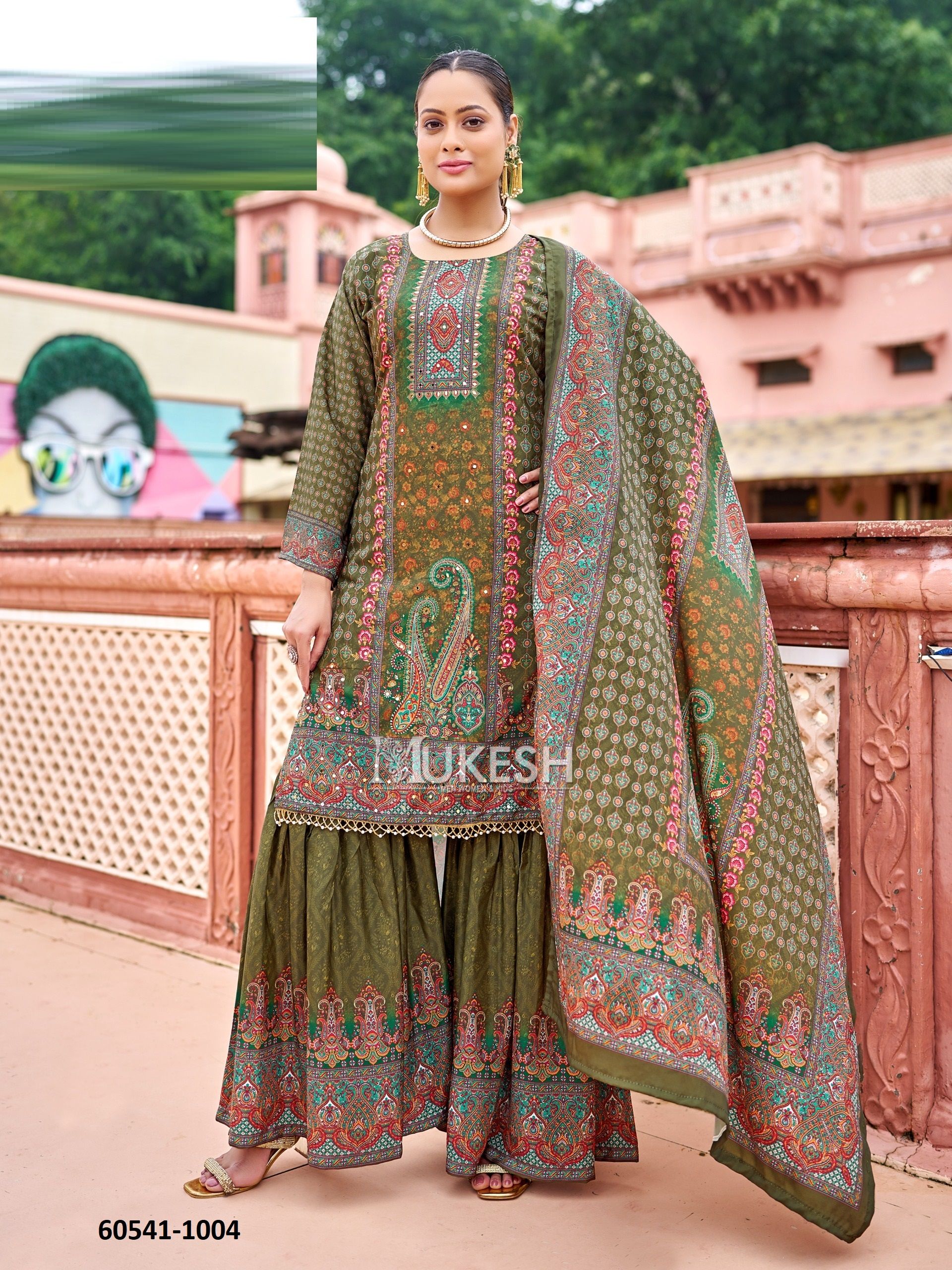 NOOR PAKISTANI - Catalog # 60541 (Set of 6 Readymade Salwar Suits) MADE IN INDIA BY MUKESH