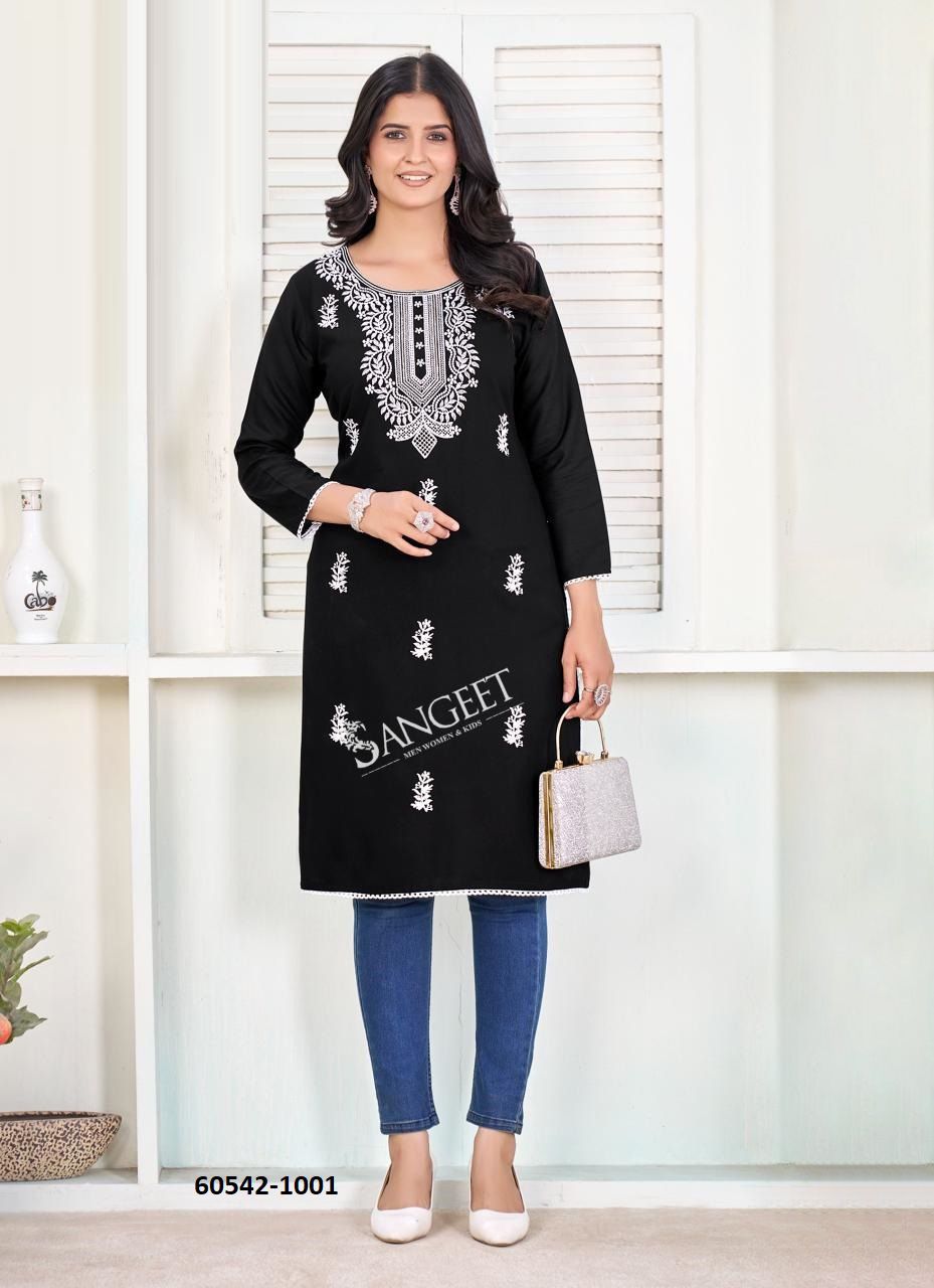 VANISKA - Catalog # 60542 (Set of 6 Readymade Women's Kurtis / Tops) MADE IN INDIA BY SANGEET VANISKA - Catalog # 60542 (Set of 6 Readymade Women's Kurtis / Tops) MADE IN INDIA BY SANGEET