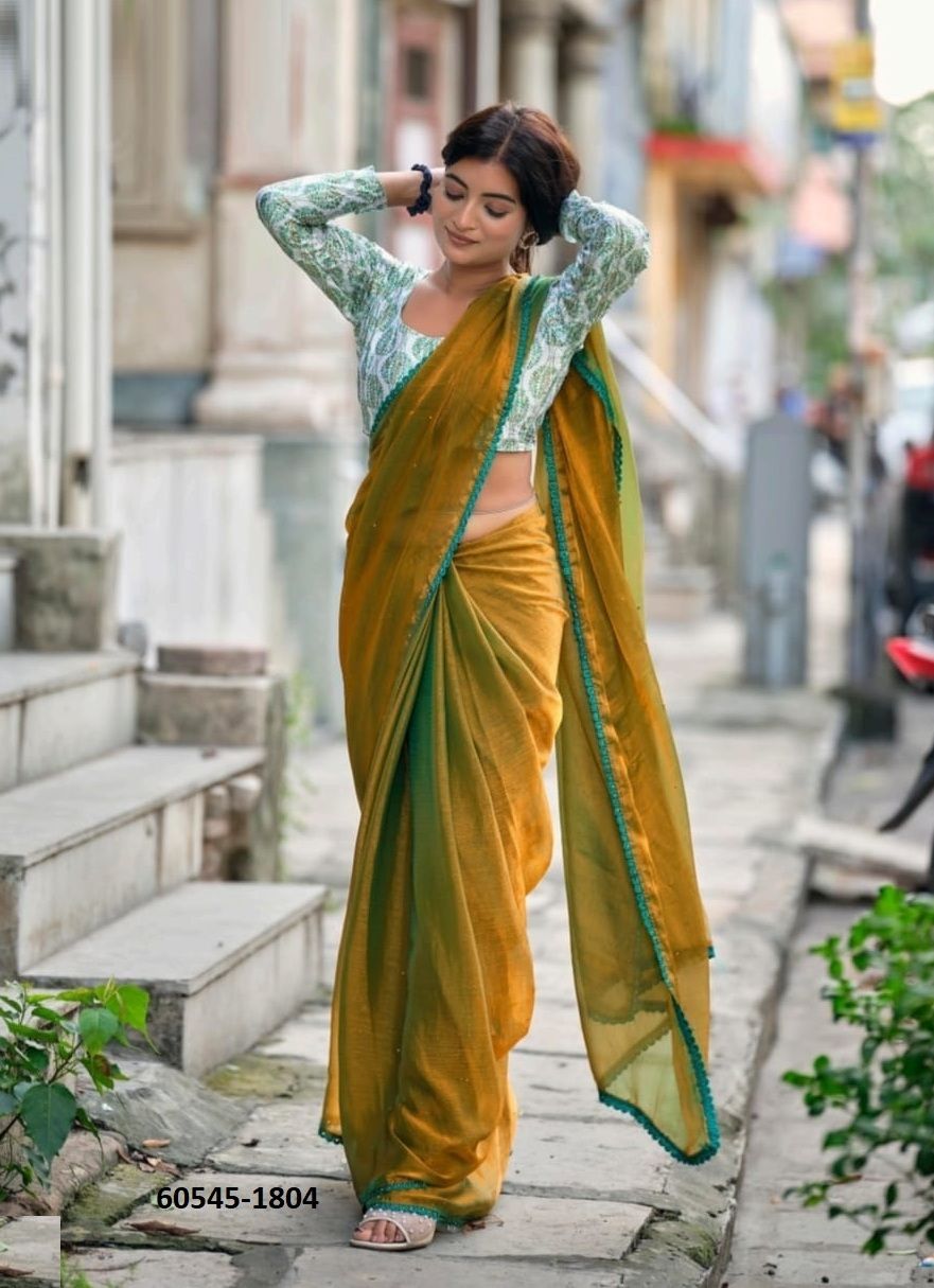 NEEL 18 - Catalog # 60545 (Set of 6 Sarees) MADE IN INDIA BY KASHVI CREATIONS