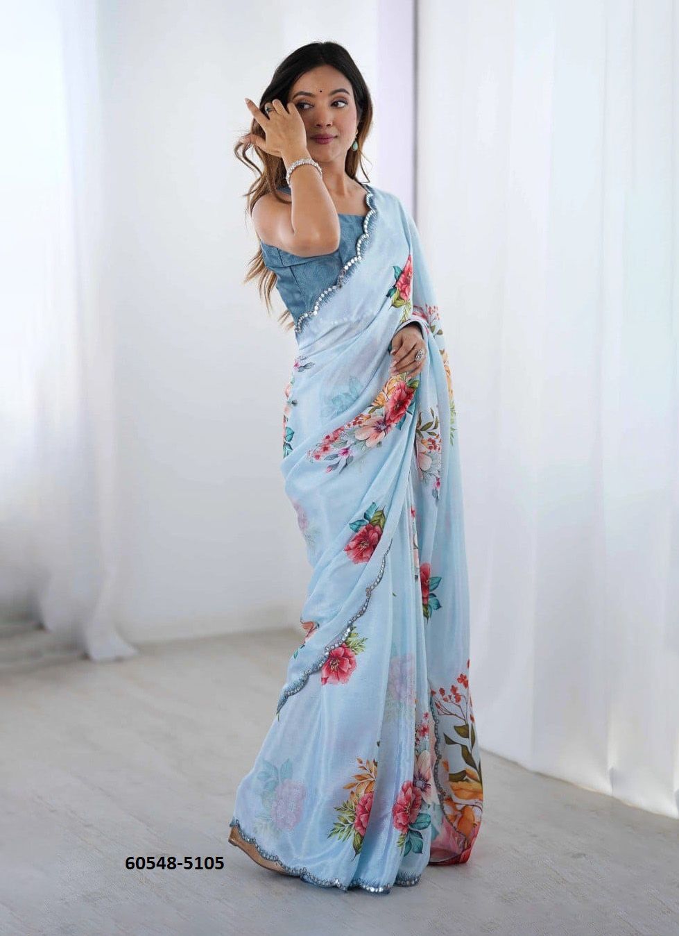 RAAS - Catalog # 60548 (Set of 6 Sarees) MADE IN INDIA BY DESI MUSE