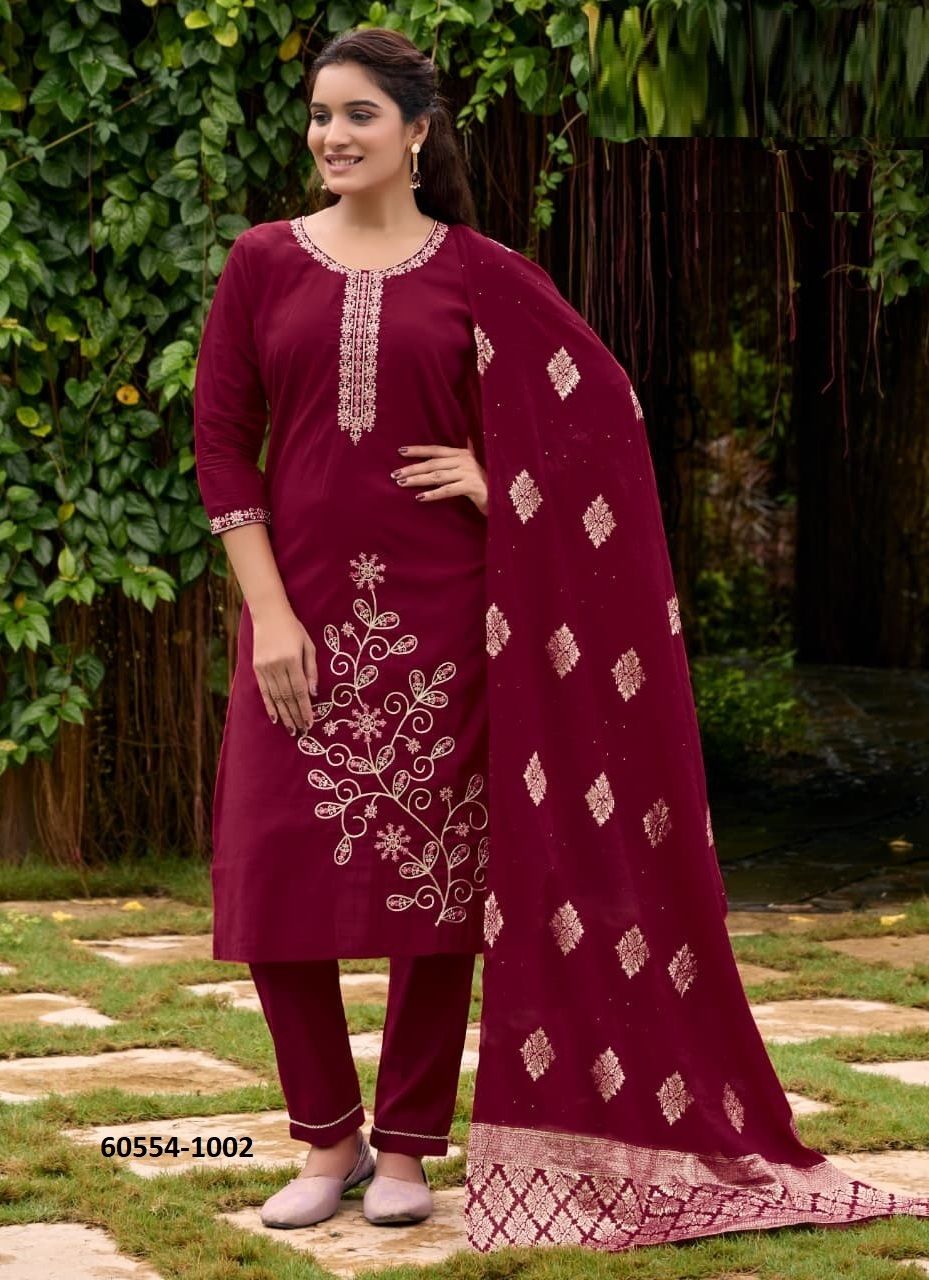 SHAGUN - Catalog # 60554 (Set of 6 Readymade Salwar Suits) MADE IN INDIA BY OSSM