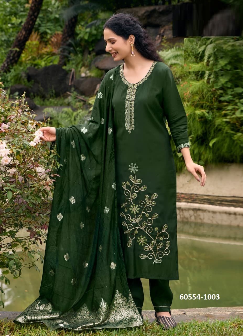 SHAGUN - Catalog # 60554 (Set of 6 Readymade Salwar Suits) MADE IN INDIA BY OSSM