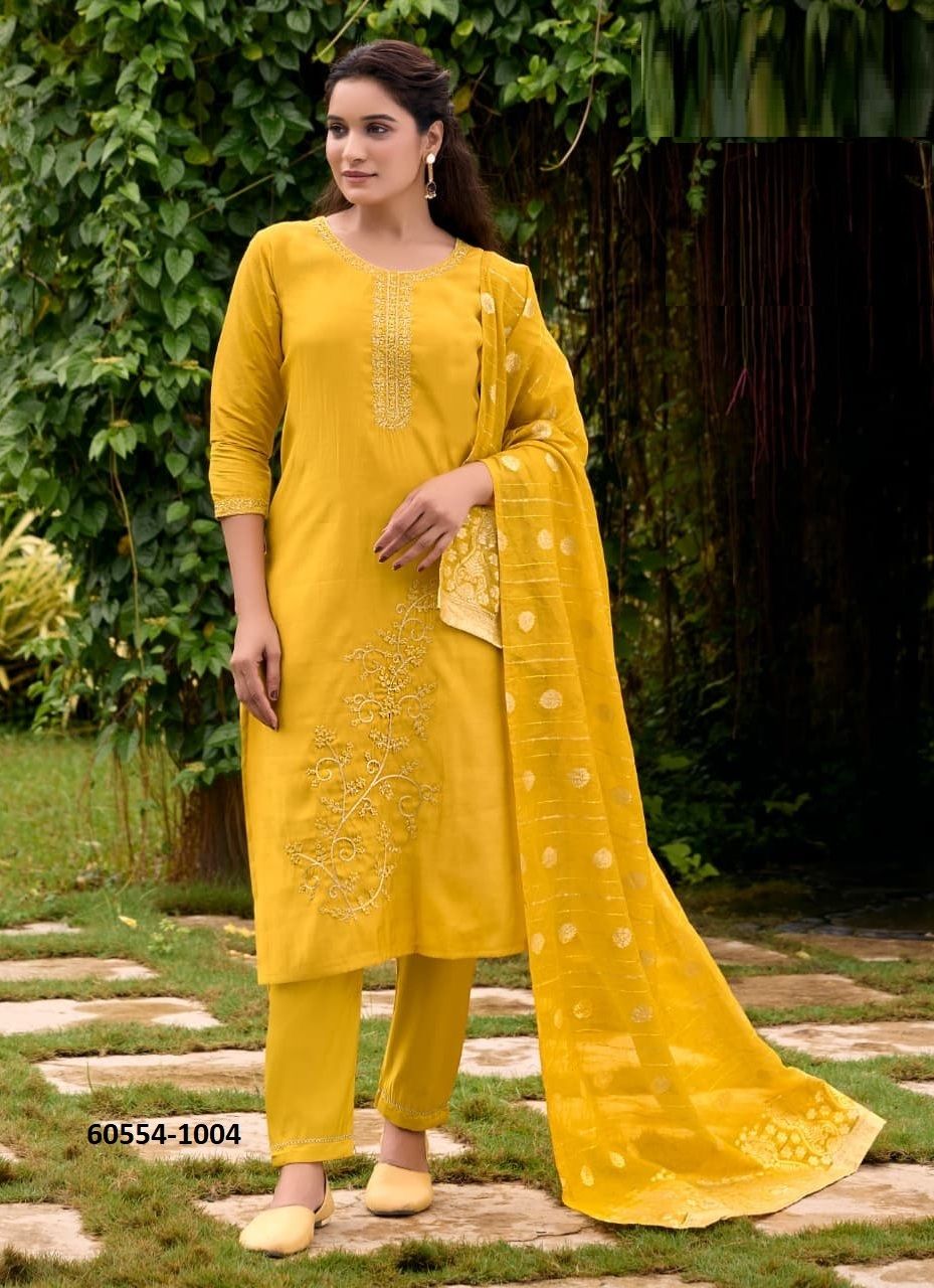 SHAGUN - Catalog # 60554 (Set of 6 Readymade Salwar Suits) MADE IN INDIA BY OSSM