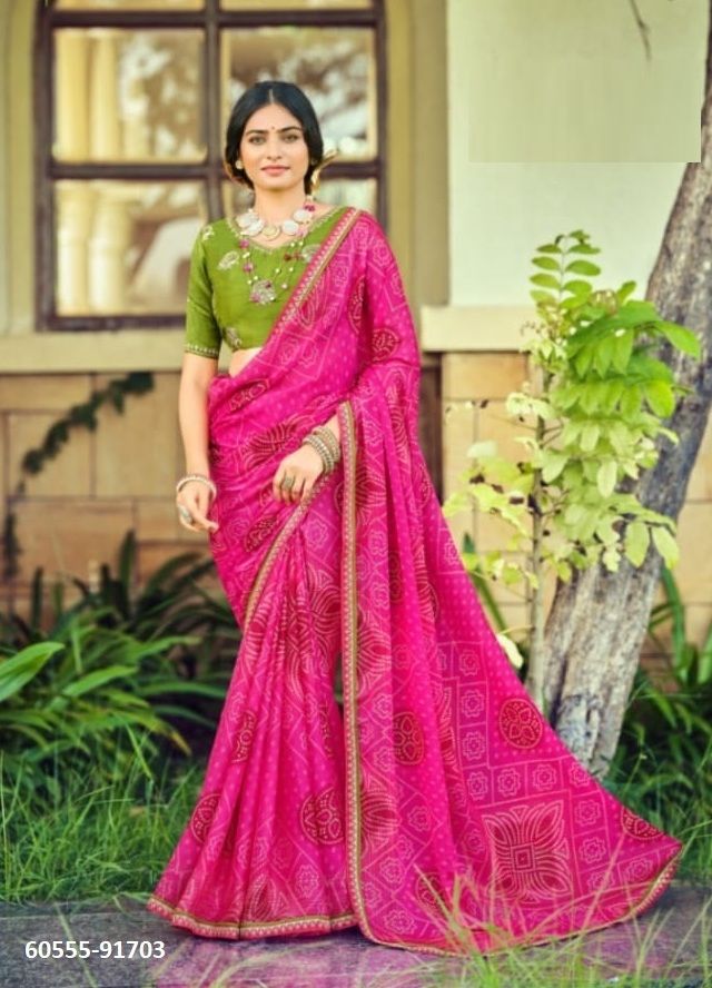 SINDOOR - Catalog # 60555 (Set of 12 Sarees) MADE IN INDIA BY VIPUL FASHIONS