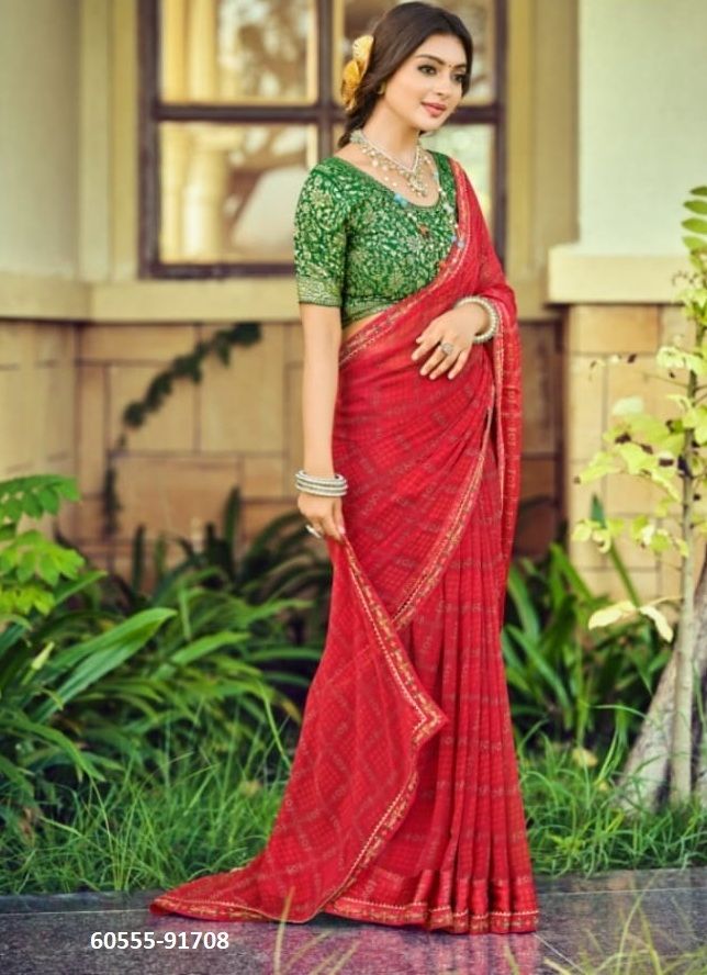 SINDOOR - Catalog # 60555 (Set of 12 Sarees) MADE IN INDIA BY VIPUL FASHIONS