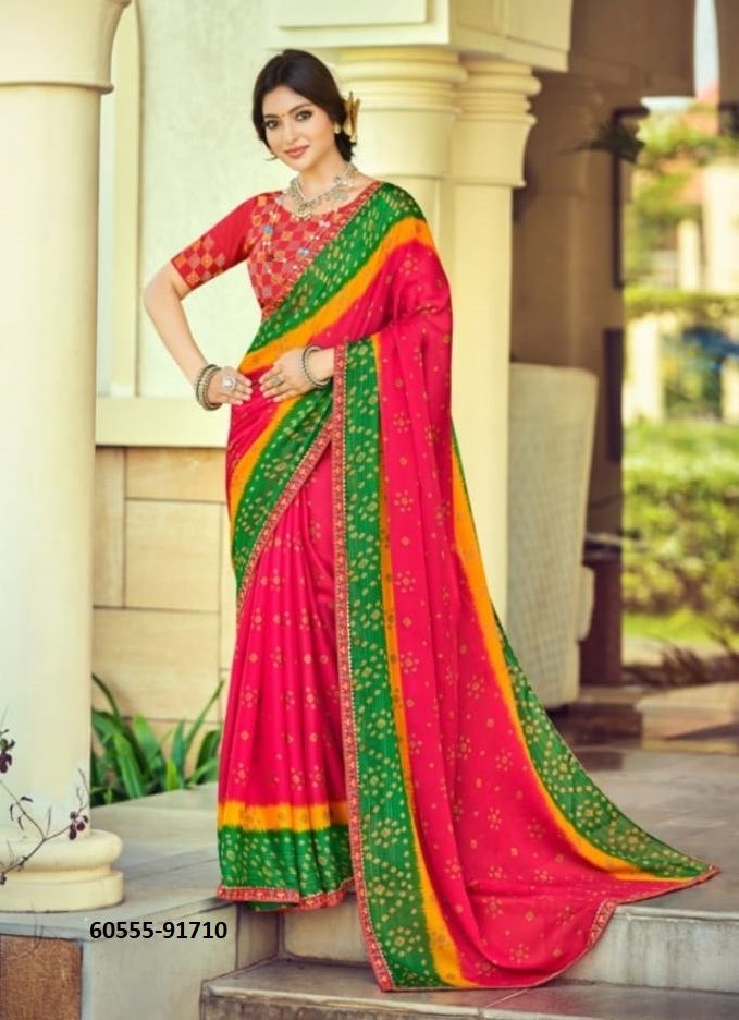 SINDOOR - Catalog # 60555 (Set of 12 Sarees) MADE IN INDIA BY VIPUL FASHIONS