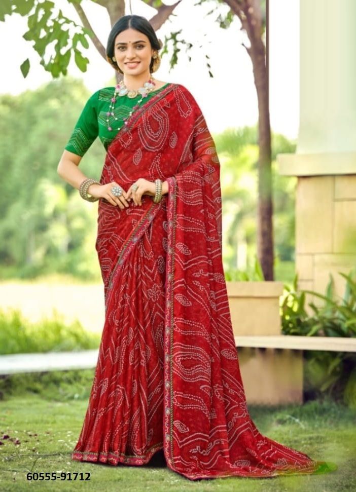 SINDOOR - Catalog # 60555 (Set of 12 Sarees) MADE IN INDIA BY VIPUL FASHIONS