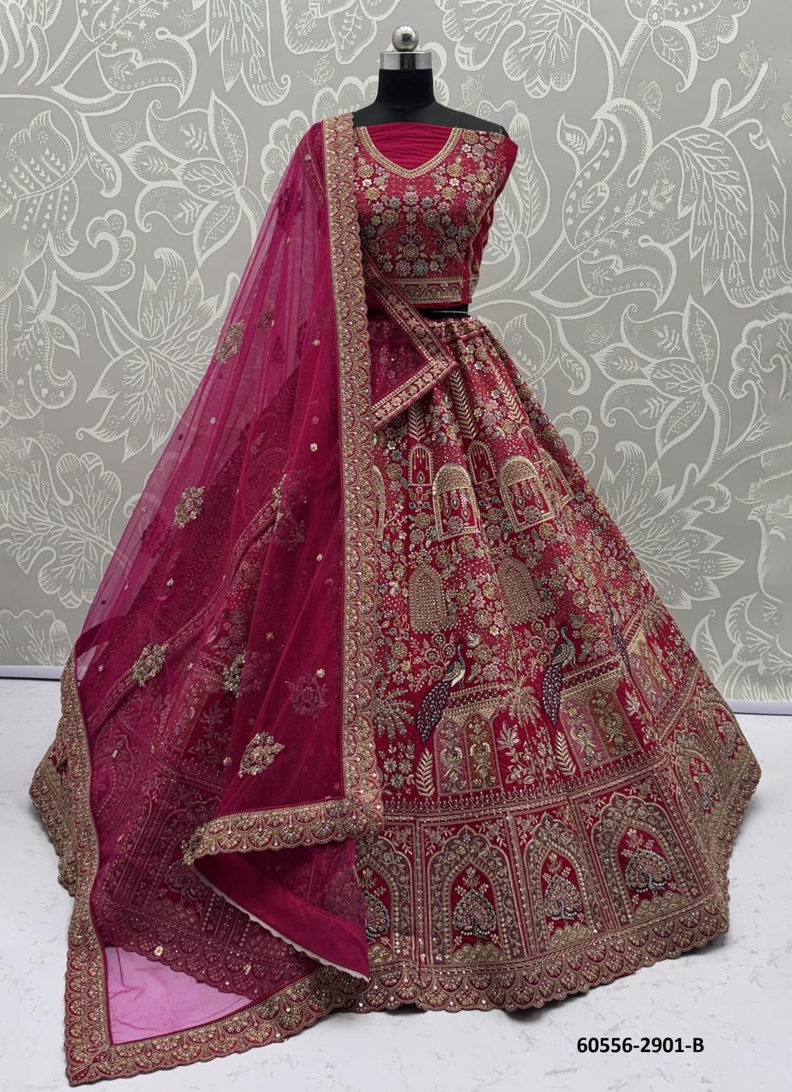 SERIES 2901 TO 2906 - Catalog # 60556 (Set of 22 Semi-Stitched Lehengas) MADE IN INDIA BY STROLLAY ®