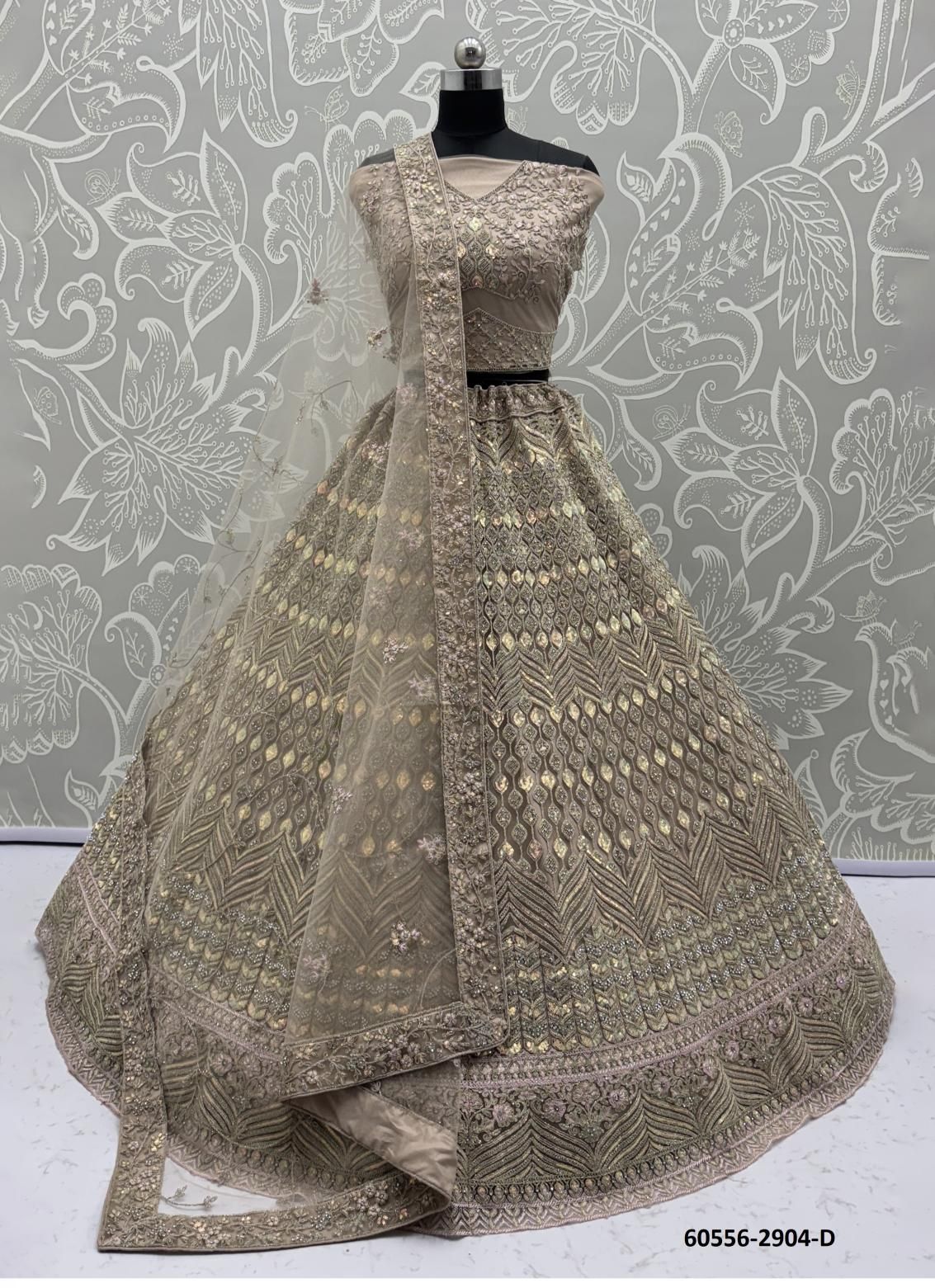 SERIES 2901 TO 2906 - Catalog # 60556 (Set of 22 Semi-Stitched Lehengas) MADE IN INDIA BY STROLLAY ®