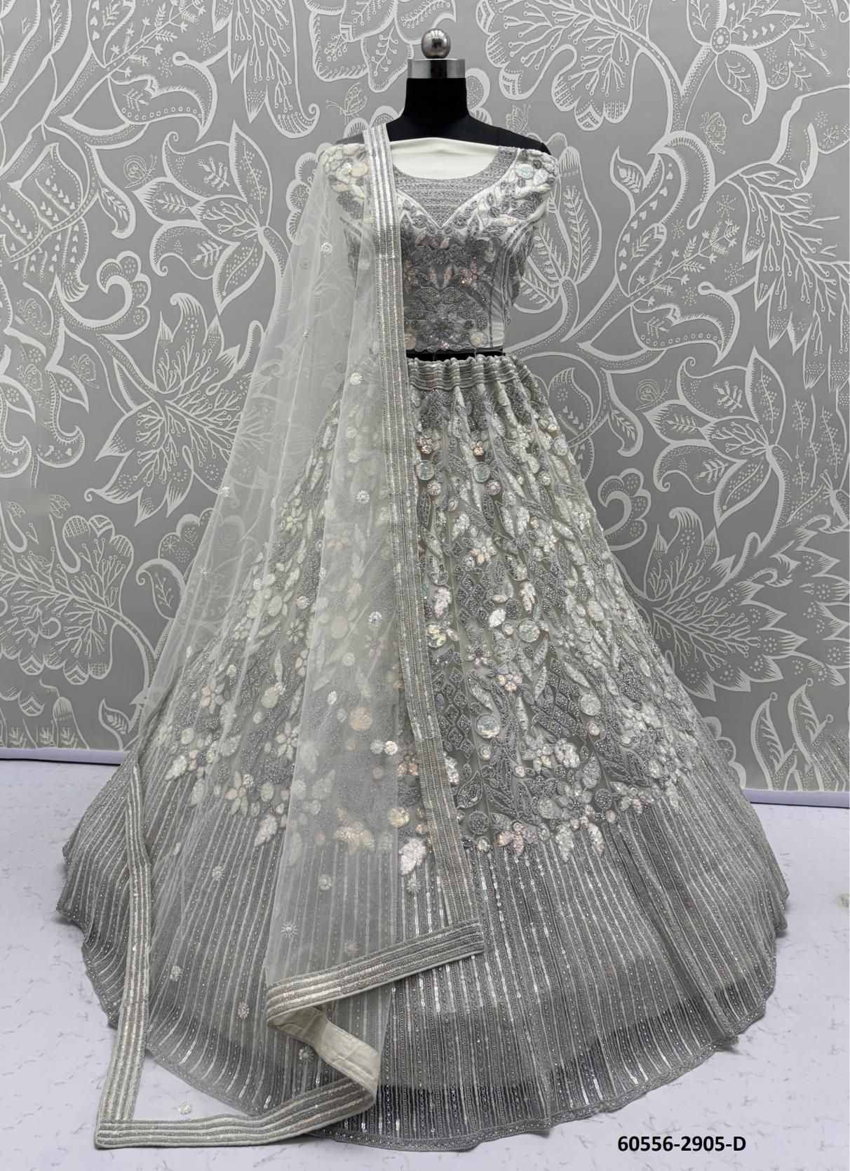 SERIES 2901 TO 2906 - Catalog # 60556 (Set of 22 Semi-Stitched Lehengas) MADE IN INDIA BY STROLLAY ®