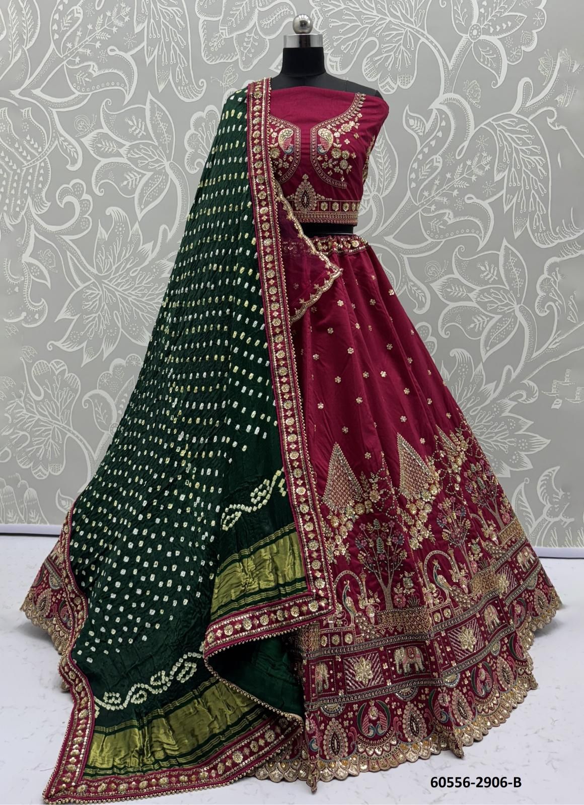 SERIES 2901 TO 2906 - Catalog # 60556 (Set of 22 Semi-Stitched Lehengas) MADE IN INDIA BY STROLLAY ®