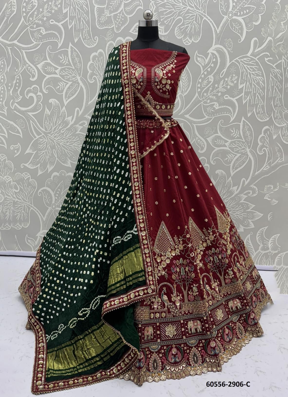 SERIES 2901 TO 2906 - Catalog # 60556 (Set of 22 Semi-Stitched Lehengas) MADE IN INDIA BY STROLLAY ®