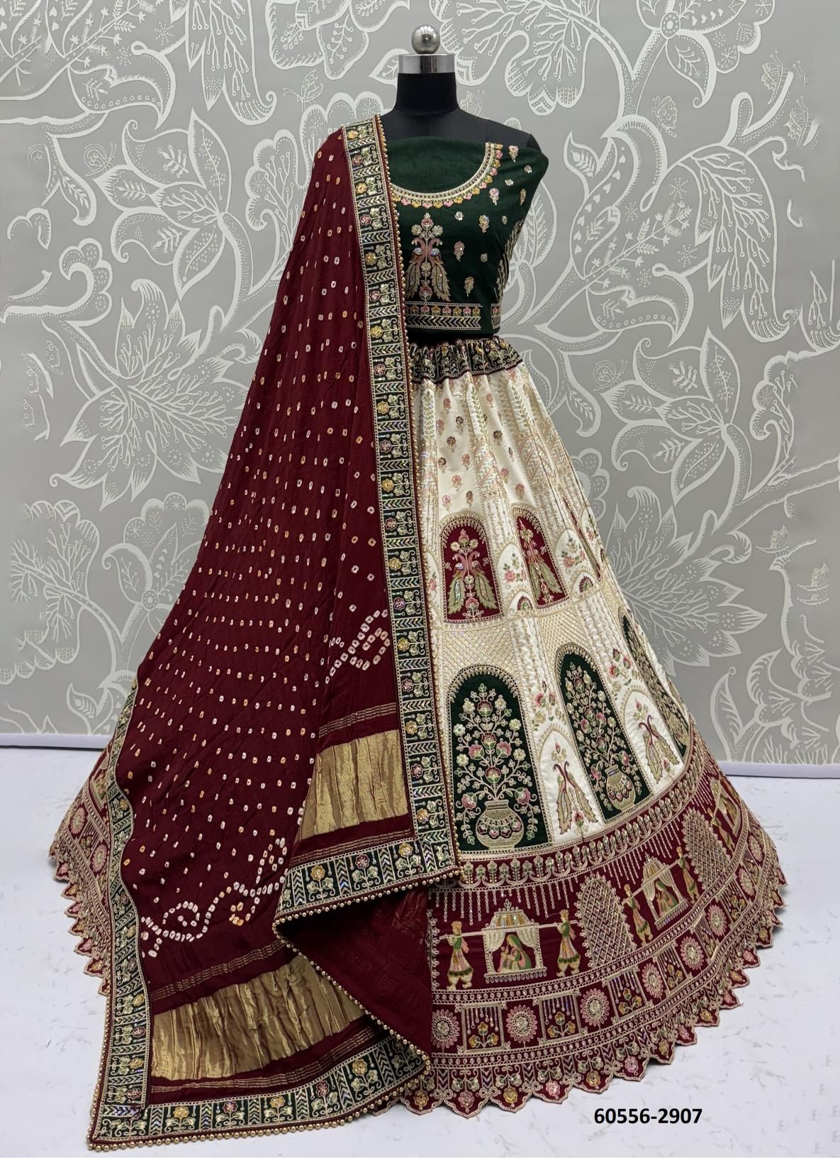 SERIES 2901 TO 2906 - Catalog # 60556 (Set of 22 Semi-Stitched Lehengas) MADE IN INDIA BY STROLLAY ®