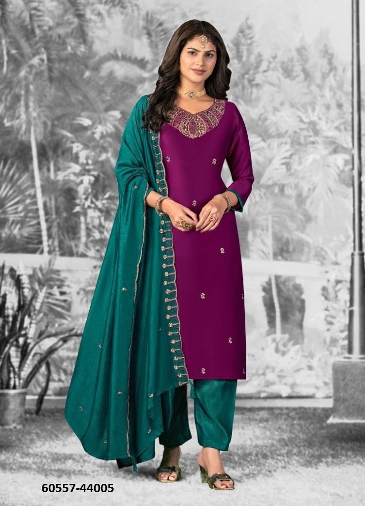 SHIVANI 2 - Catalog # 60557 (Set of 12 Readymade Salwar Suits) MADE IN INDIA BY JAGRAASA