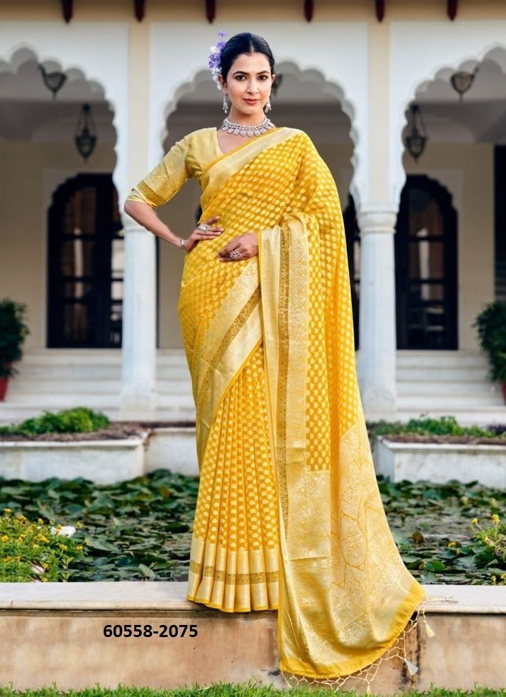 PRAGYA - Catalog # 60558 (Set of 6 Sarees) MADE IN INDIA BY KRESHVA PRAGYA - Catalog # 60558 (Set of 6 Sarees) MADE IN INDIA BY KRESHVA