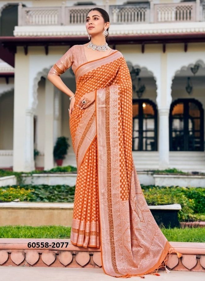 PRAGYA - Catalog # 60558 (Set of 6 Sarees) MADE IN INDIA BY KRESHVA PRAGYA - Catalog # 60558 (Set of 6 Sarees) MADE IN INDIA BY KRESHVA