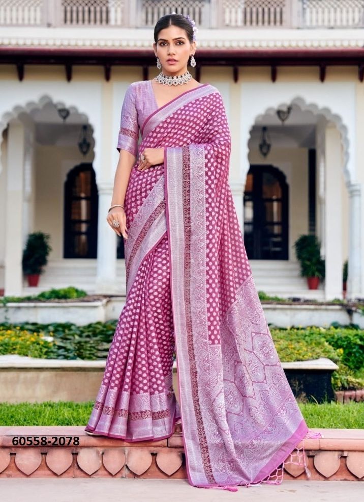 PRAGYA - Catalog # 60558 (Set of 6 Sarees) MADE IN INDIA BY KRESHVA PRAGYA - Catalog # 60558 (Set of 6 Sarees) MADE IN INDIA BY KRESHVA