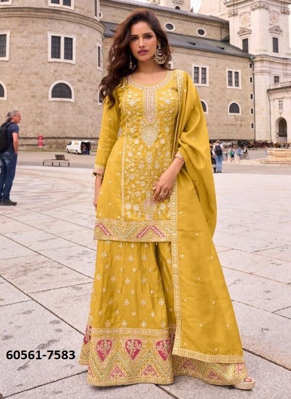 VERONICA - Catalog # 60561 (Set of 4 Readymade Salwar Suits) MADE IN INDIA BY GULKAYRA DESIGNER VERONICA - Catalog # 60561 (Set of 4 Readymade Salwar Suits) MADE IN INDIA BY GULKAYRA DESIGNER