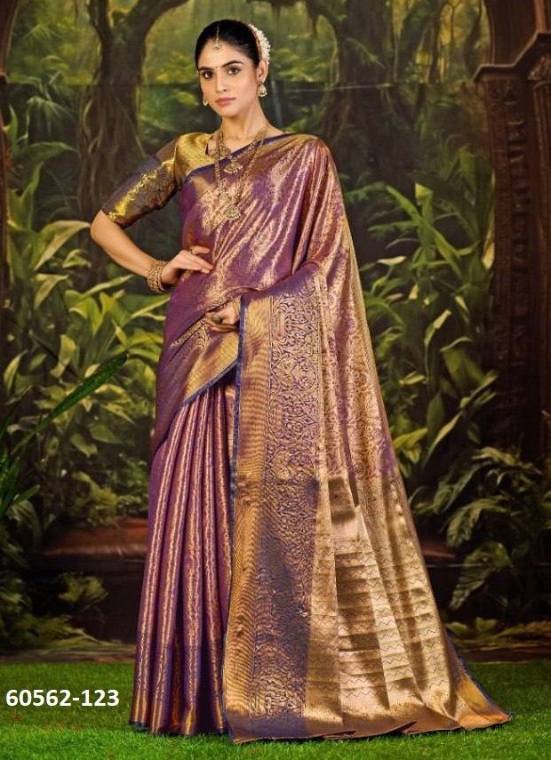 PANGHAT - Catalog # 60562 (Set of 4 Sarees) MADE IN INDIA BY SERENGETI