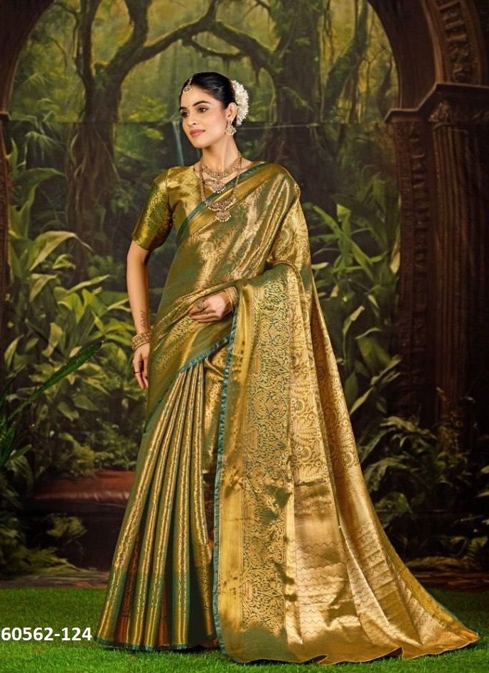 PANGHAT - Catalog # 60562 (Set of 4 Sarees) MADE IN INDIA BY SERENGETI