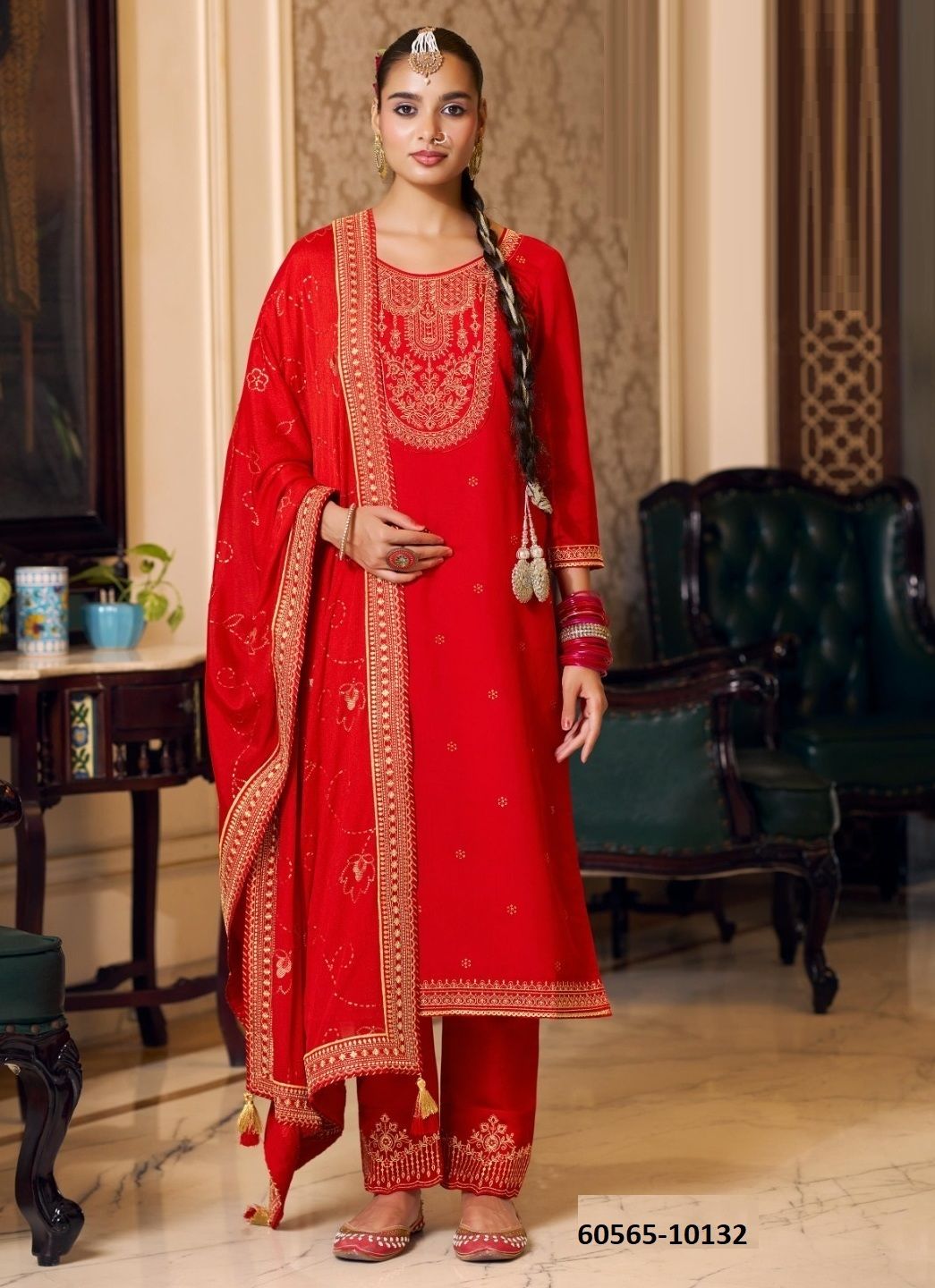 PAVITRA 3 - Catalog # 60565 (Set of 2 Readymade Salwar Suits) MADE IN INDIA BY RANGOON