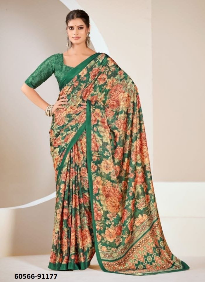 SMRITI - Catalog # 60566 (Set of 9 Sarees) MADE IN INDIA BY VIPUL FASHIONS