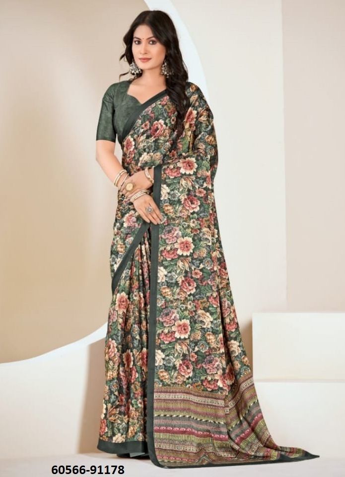 SMRITI - Catalog # 60566 (Set of 9 Sarees) MADE IN INDIA BY VIPUL FASHIONS