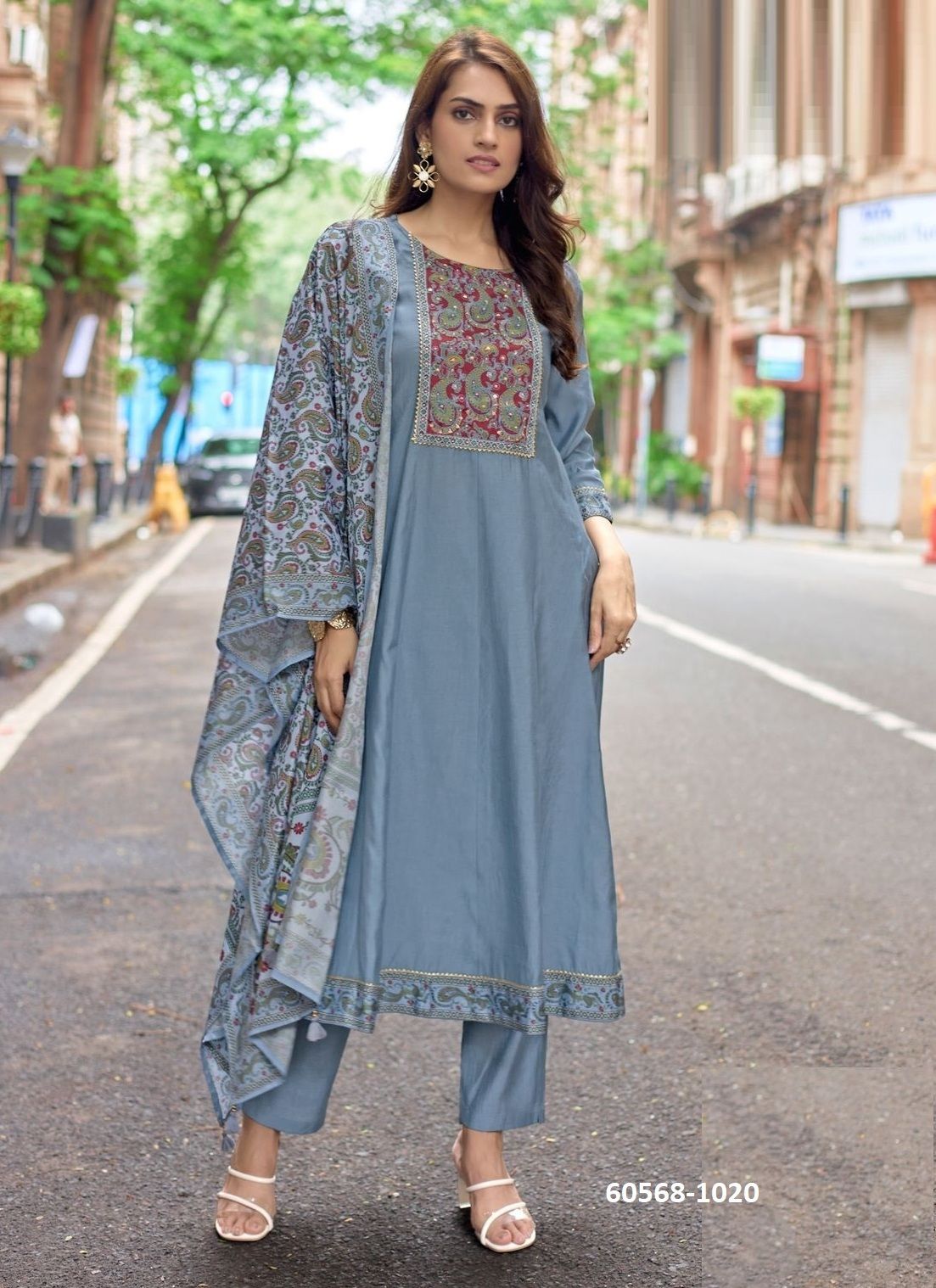 MUSKAAN 2 - Catalog # 60568 (Set of 6 Readymade Salwar Suits) MADE IN INDIA BY MITTOO