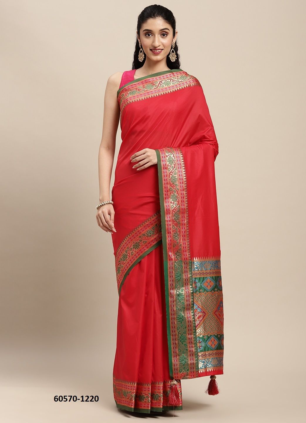 KAYAN SILK - Catalog # 60570 (Set of 6 Sarees) MADE IN INDIA BY DESI MUSE