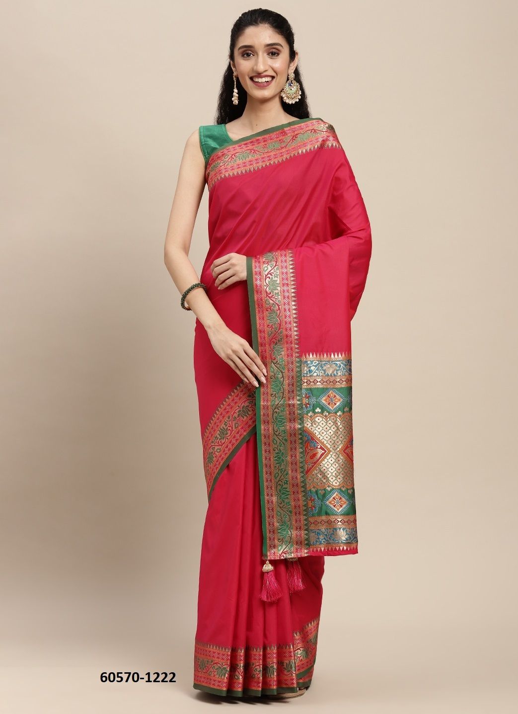 KAYAN SILK - Catalog # 60570 (Set of 6 Sarees) MADE IN INDIA BY DESI MUSE