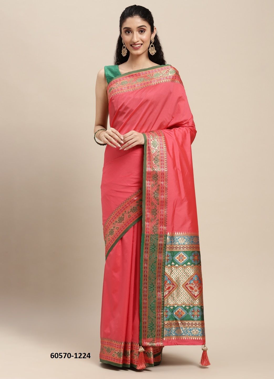KAYAN SILK - Catalog # 60570 (Set of 6 Sarees) MADE IN INDIA BY DESI MUSE