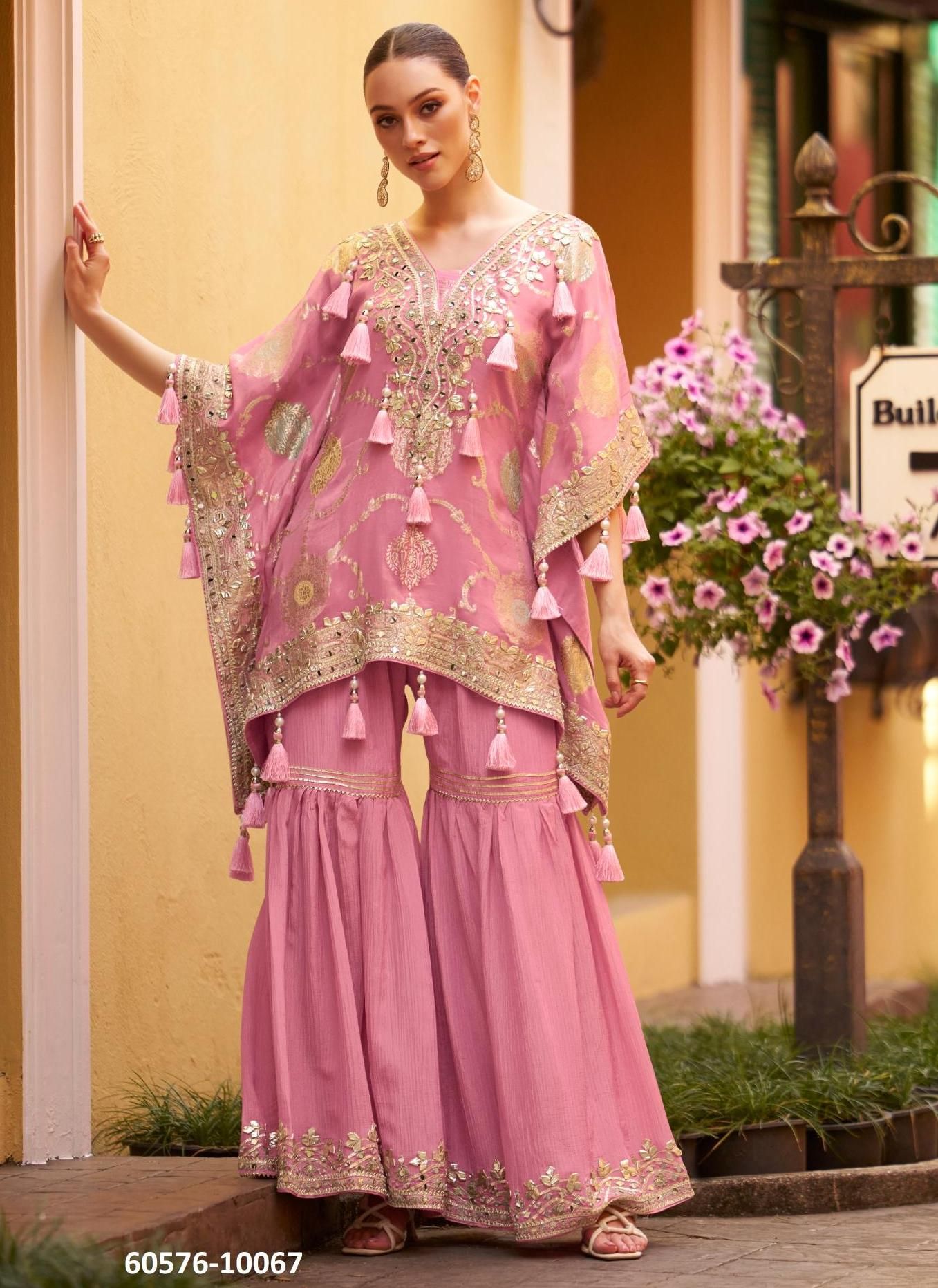 MAGIC - Catalog # 60576 (Set of 4 Readymade Salwar Suits) MADE IN INDIA BY SAYURI DESIGNER
