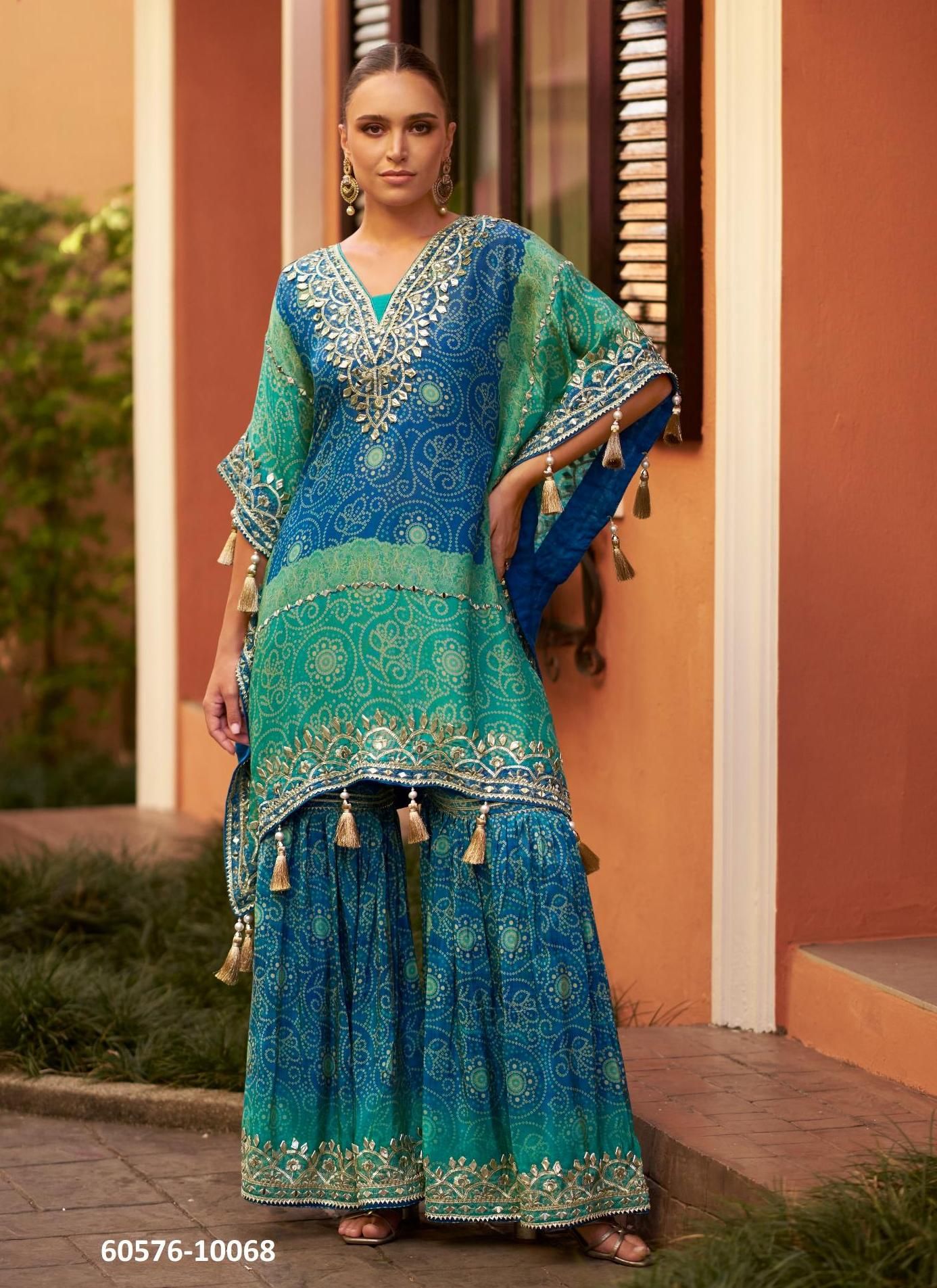 MAGIC - Catalog # 60576 (Set of 4 Readymade Salwar Suits) MADE IN INDIA BY SAYURI DESIGNER
