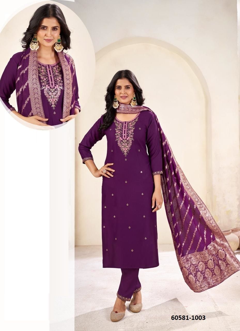 MESSY - Catalog # 60581 (Set of 6 Readymade Salwar Suits) MADE IN INDIA BY BLUE HILLS MESSY - Catalog # 60581 (Set of 6 Readymade Salwar Suits) MADE IN INDIA BY BLUE HILLS