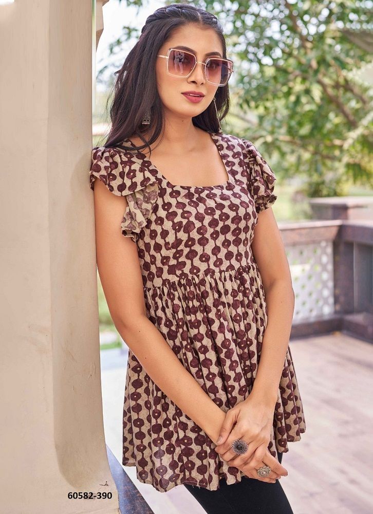 LOKAMATRI - Catalog # 60582 (Set of 3 Readymade Women's Kurtis / Tops) MADE IN INDIA BY SERENGETI LOKAMATRI - Catalog # 60582 (Set of 3 Readymade Women's Kurtis / Tops) MADE IN INDIA BY SERENGETI